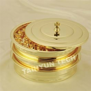 금 성찬기 3단1세트(모델 HitAL-50)(금 성찬기+알루미늄 성찬기컵)
