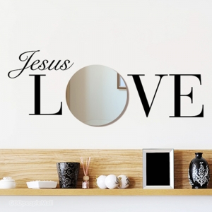 (거울 스티커)Jesus love  